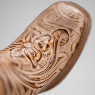 Men's 569 Sincelado Engraved Leather Square Toe Cowboy Boots