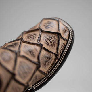 Men's Pirarucu Monster Fish Square Toe Cowboy Boots