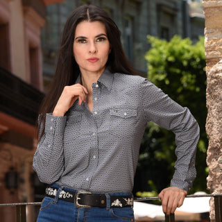 Women's Western Button Down Long Sleeve Shirt