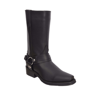 Men's Motorcycle Biker Square Toe Boots