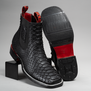 Men's Python Tribute Square Toe Ankle Boot