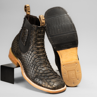Men's Python Tribute Square Toe Ankle Boot
