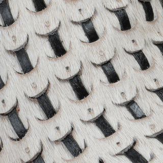 Men's Braided Leather and Hair Tribute Square Toe Ankle Boot