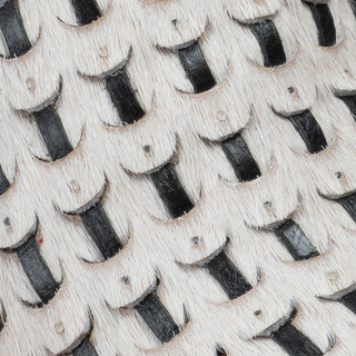 Men's Braided Leather and Hair Tribute Square Toe Boot