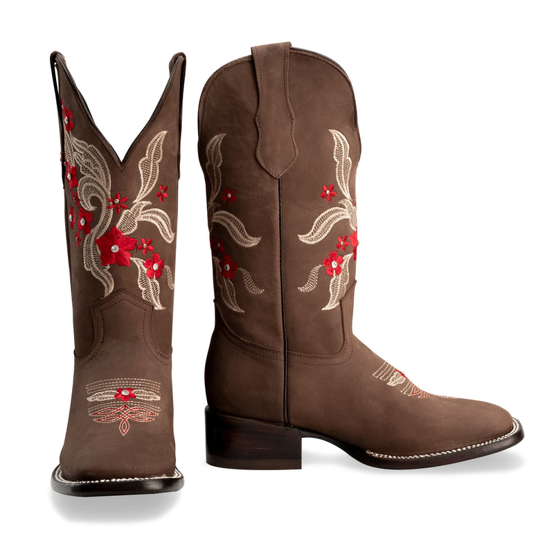 Load image into Gallery viewer, JB 16-06 Sand, Premium Women&#39;s Square Toe Western Boots.
