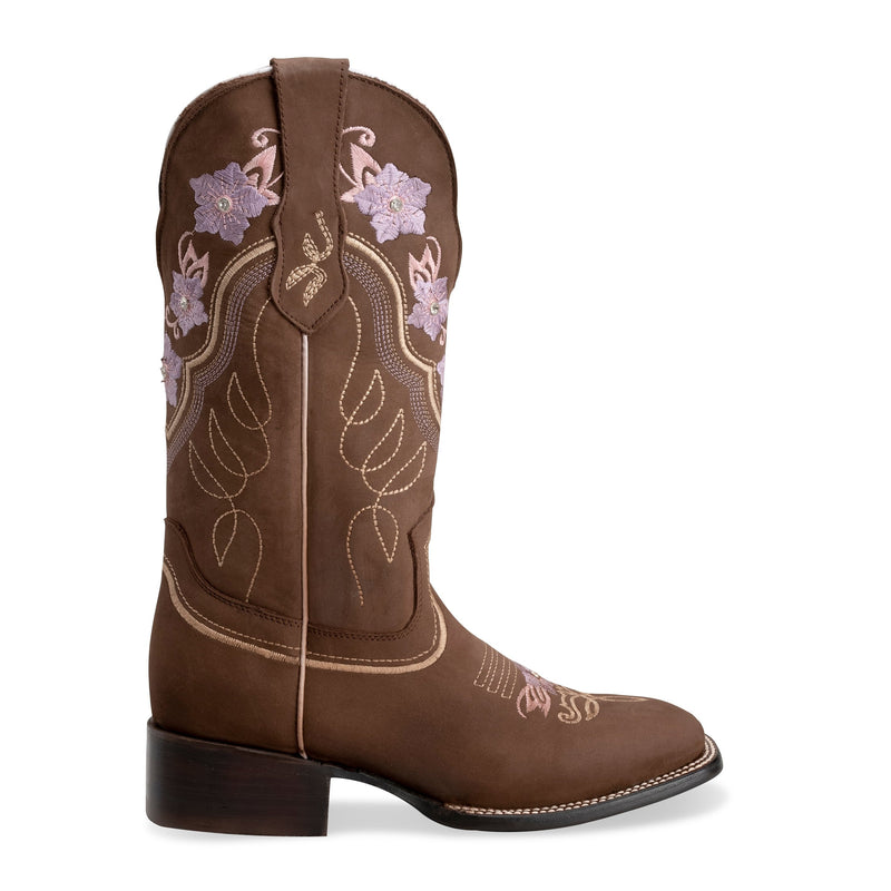 Load image into Gallery viewer, Joe boots Jazmin sand Premium Women&#39;s Cowboy Embroidered Boots: Square Toe Western BootJazmin
