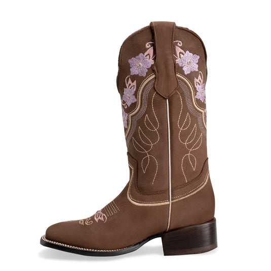 Joe boots Jazmin sand Premium Women's Cowboy Embroidered Boots: Square Toe Western BootJazmin