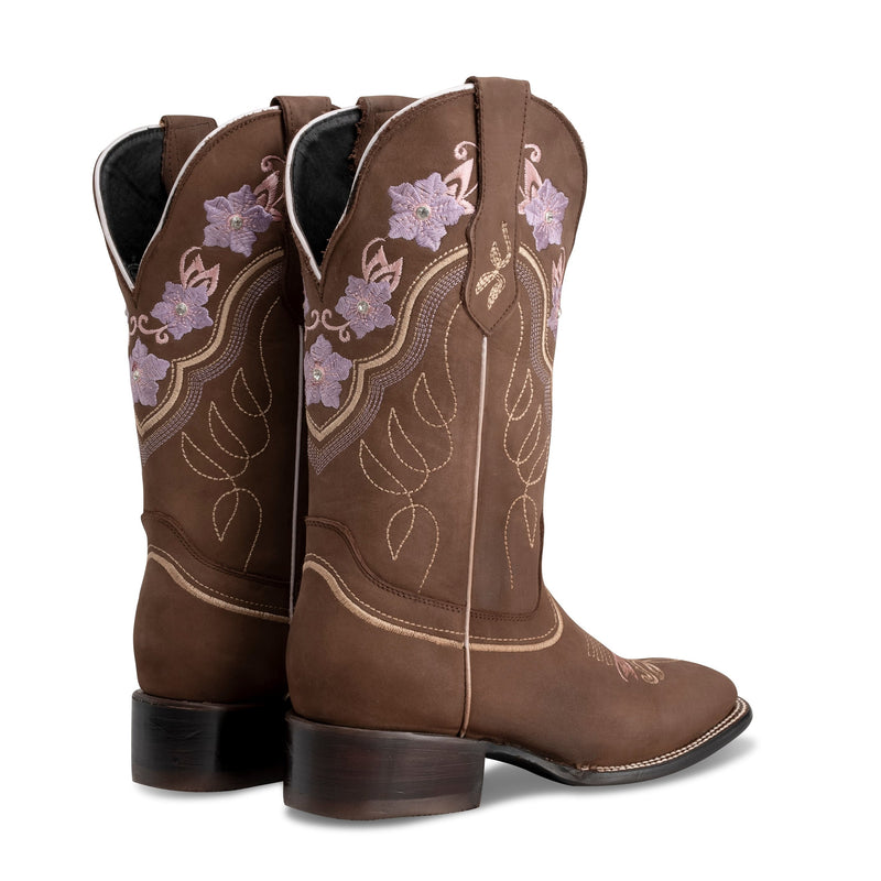 Load image into Gallery viewer, Joe boots Jazmin sand Premium Women&#39;s Cowboy Embroidered Boots: Square Toe Western BootJazmin
