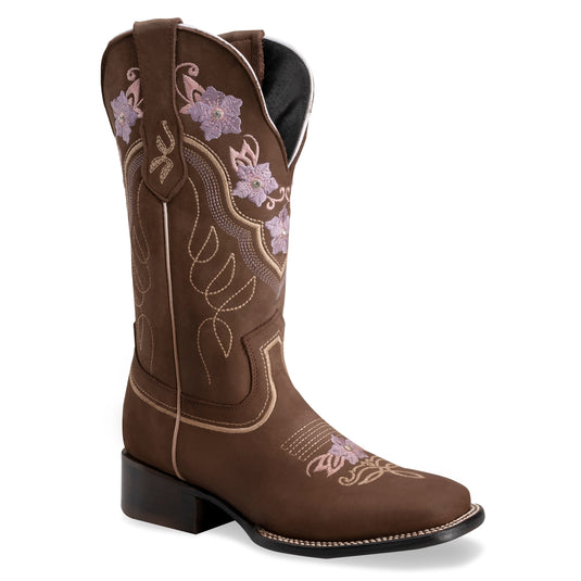 Joe boots Jazmin sand Premium Women's Cowboy Embroidered Boots: Square Toe Western BootJazmin