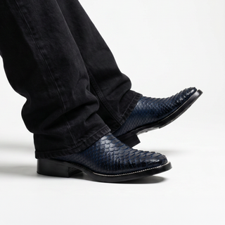 Blue boot and belt combo