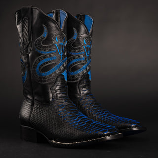 Midnight boot and belt combo