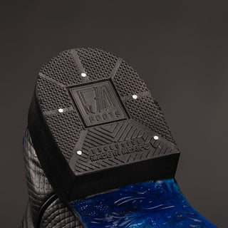 Midnight boot and belt combo