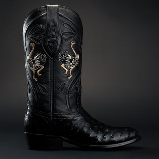 Men's Ostrich Original Exotic J Toe Cowboy Boot