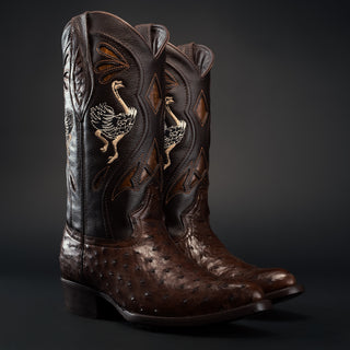 Men's Ostrich Original Exotic J Toe Cowboy Boot