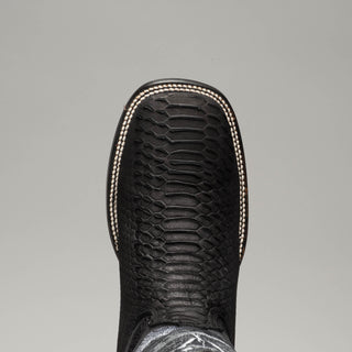 Men's VIPER Python Square Toe Cowboy Boots and Belt Combo