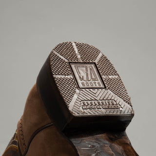 Men's 588 Leather Square Toe Cowboy Boots Combo