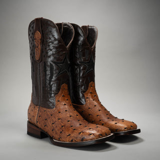 Men's Ostrich Tribute Square Toe Cowboy Boot