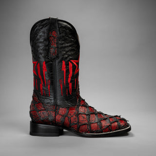 Men's Monster Fish Tribute Square Toe Cowboy Boot