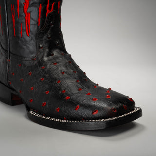 Men's Ostrich Tribute Square Toe Cowboy Boot
