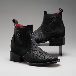 Women's Viperette Python Tribute Square Toe Ankle Boots