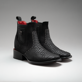 Women's Viperette Python Tribute Square Toe Ankle Boots