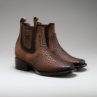 Women's Viperette Python Tribute Square Toe Ankle Boots