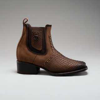Women's Viperette Python Tribute Square Toe Ankle Boots