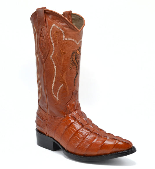 Combo JB904 Cognac Combo Men's Western Boots: J Toe Cowboy & Rodeo boots in Genuine Leather 004 Cognac Belt