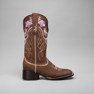 Women's Jazmin Square Toe Cowboy Boots and Belt Combo