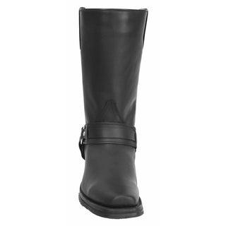 Men's Motorcycle Biker Square Toe Boots