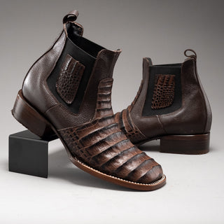 Brown boot and belt combo