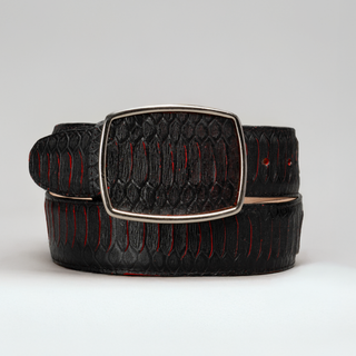 Red boot and belt combo