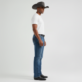 Men's Western Bootcut High Waist Stretch Premium Jeans
