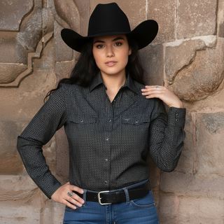 Women's Western Button Down Long Sleeve Shirt