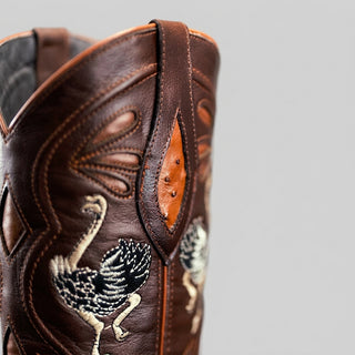 Men's Ostrich Original Exotic J Toe Cowboy Boot
