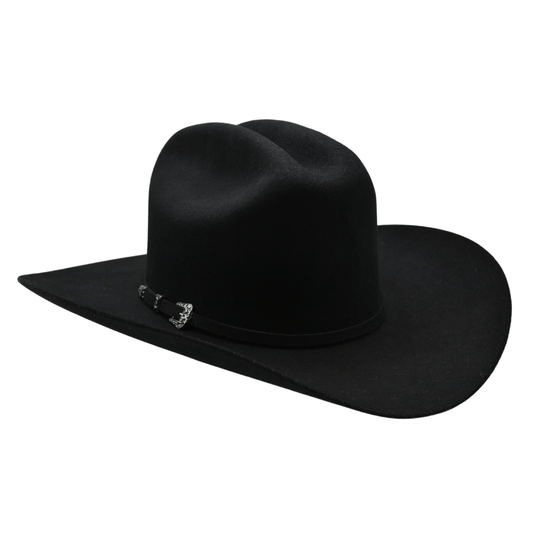 RC50X Cowboy Panter Felt Hat Black