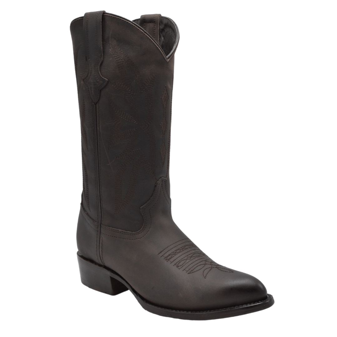 Joe Boots 600C Tobacco Men's Western Boots: J Toe Cowboy boots in Genu