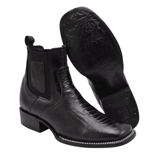 730 Botín de Rodeo Black Cherry Pata de Avestruz