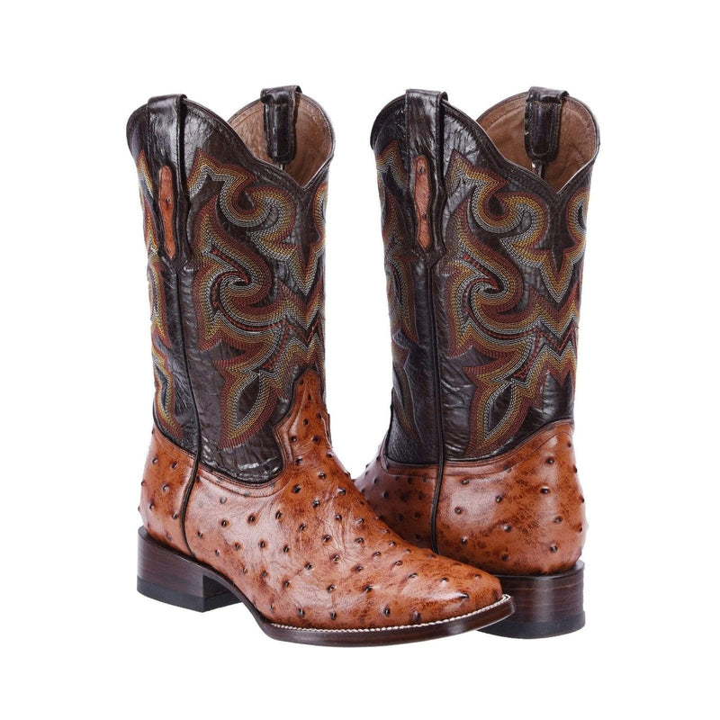 Load image into Gallery viewer, BD701 Cognac Men&#39;s Western Boots: Square Toe Cowboy &amp; Rodeo Boots in Genuine Leather
