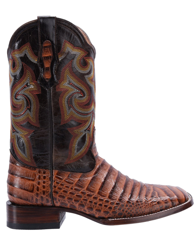 Load image into Gallery viewer, BD704 Cognac Men&#39;s Western Boots: Square Toe Cowboy &amp; Rodeo Boots in Genuine Leather
