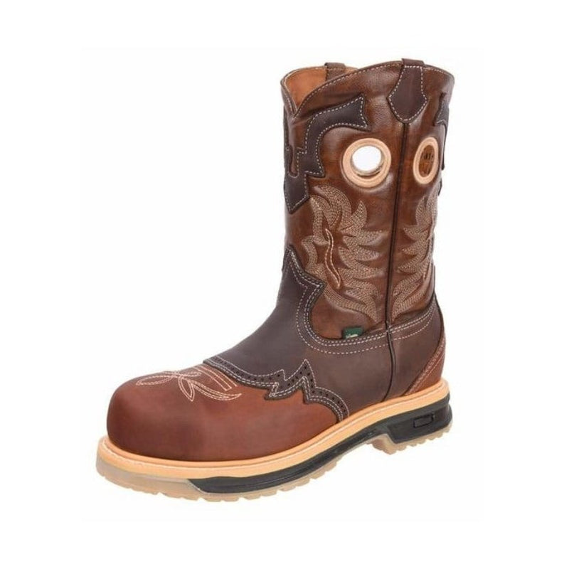 Load image into Gallery viewer, SB1035 Men Steel Toe Brown (WIDE EE LAST - HALF NUMBER LESS RECOMMENDED)
