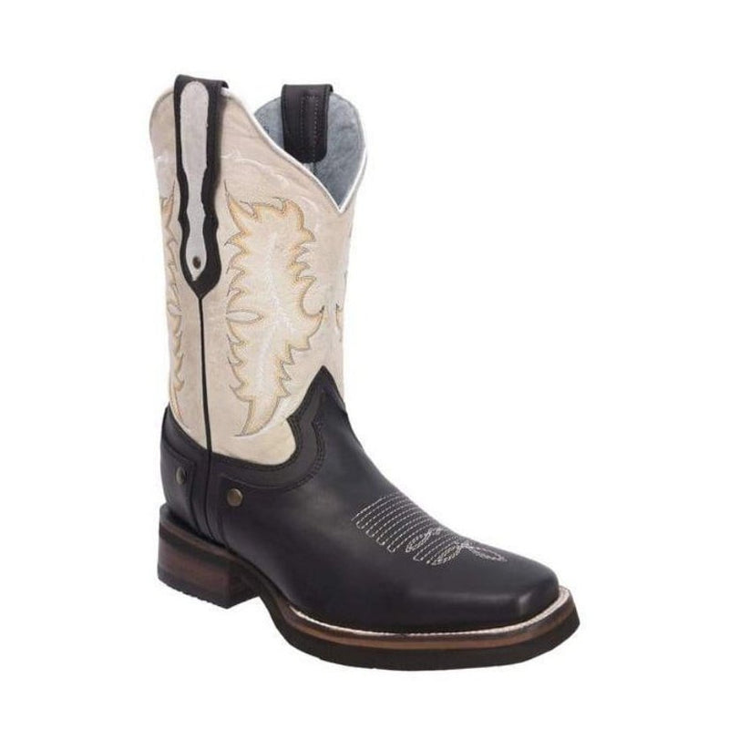 Load image into Gallery viewer, Joe Boots 512 Black Combo Men&#39;s Western Boots: Square Toe Cowboy &amp; Rodeo Boots in Genuine Leather with  CB01 Belt
