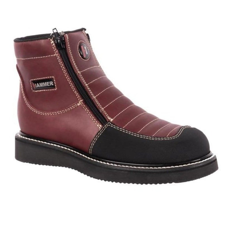 Load image into Gallery viewer, HM338 Short Boots Zipper-Wine
