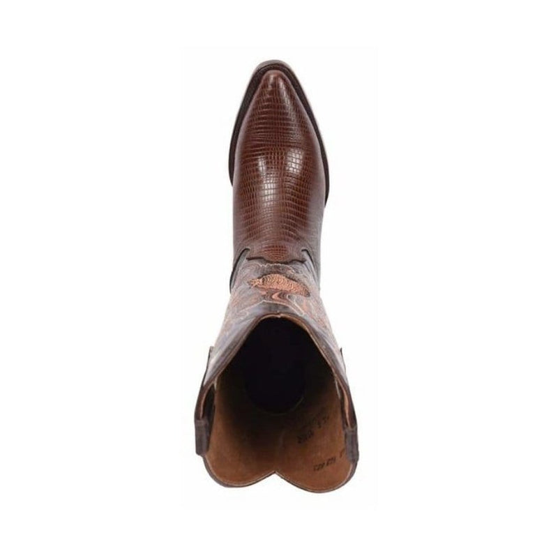 Load image into Gallery viewer, 913 J Toe Boot Print Leather Armadillo Honey
