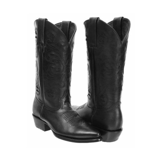 Joe Boots 900G Black Men's Western Boots: J Toe Cowboy boots in Genuine PRIME Leather