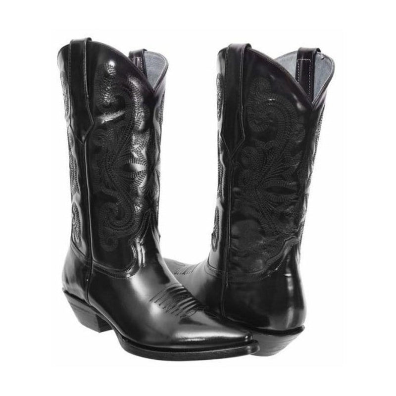 Load image into Gallery viewer, Joe Boots 900C Black Men&#39;s Western Boots: J Toe Cowboy boots in Genuine PRIME Leather

