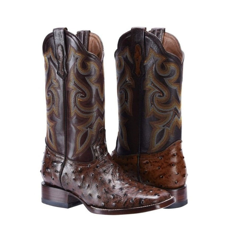 Load image into Gallery viewer, BD701 Rodeo Boot Ostrich Clone Brown
