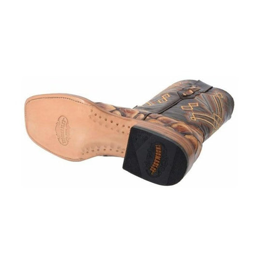 136 Chedron Rodeo Boots Piraruccu Print (Width EE Wide- Half size less recommended)