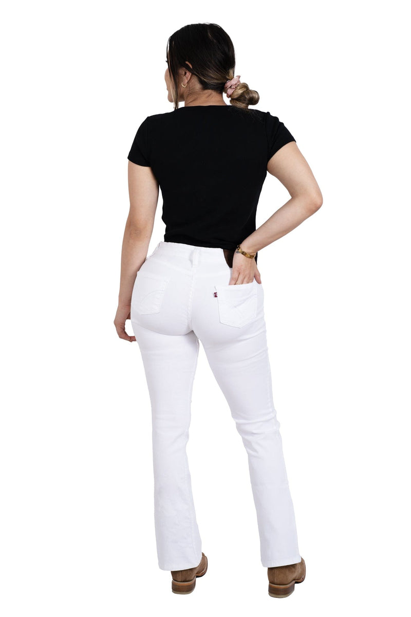 Load image into Gallery viewer, LV Women White Classic Bootcut Premium Jeans
