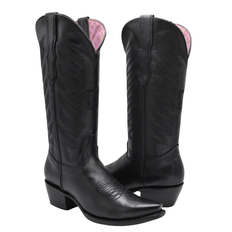 Load image into Gallery viewer, RC320 Classic Cowgirl Boots for Women Snip Toe Black
